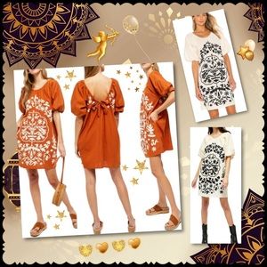Free People “Fiona” Mini Embroidered Dress
